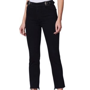 Black Jeans with buckled belt
